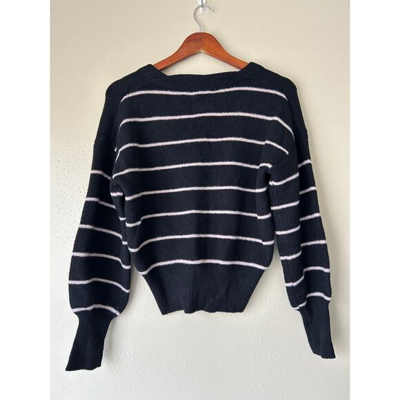 Ella Moss Black and Pink Striped Cardigan Size Small - Picture 8 of 10